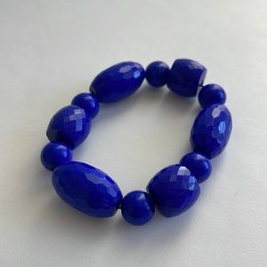 Elastic Adjustable Electric ⚡️ Blue Bead Bracelet